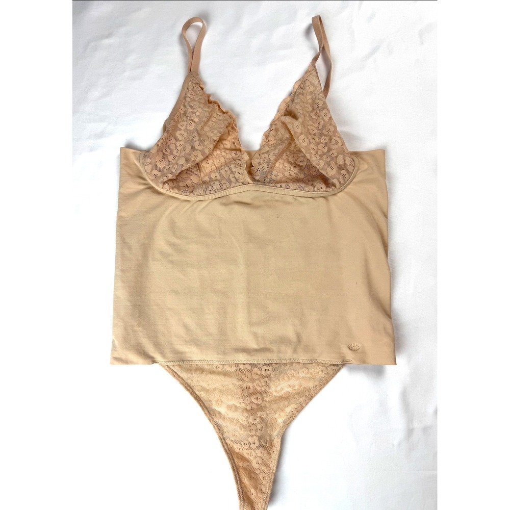 Sofia Intimates Suit Thong Bodysuit Beige Nude Smoothing Shapewear‎